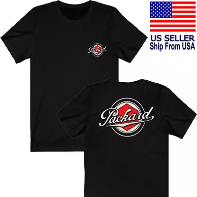 Packard Classic Car Men's Black T-Shirt Size S To 3XL • $21.84