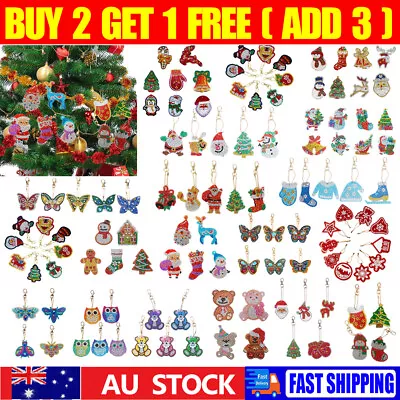$6.79 • Buy 5D DIY Full Diamond Painting Keychain Key Chains Keyring Art Craft Key Bag Decor