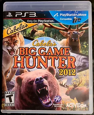 Cabela's Big Game Hunter 2012 PlayStation 3 PS3  (2011 Activision) With Manual • $9.95