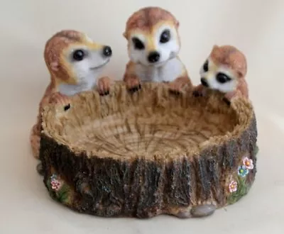 A Meerkats Decor Watering Place From Artificial Stone 5277 • $42.54