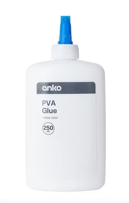$4.90 • Buy 250mls Bottle WHITE PVA GLUE Wood Craft Paper Stick High Strength New For Slime