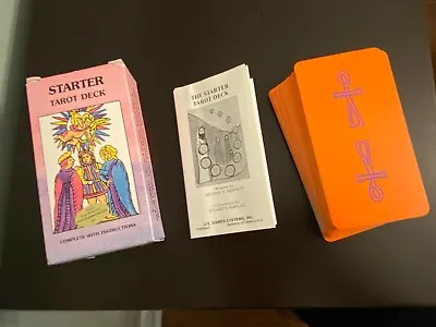 Starter Tarot Deck Fortune Telling Cards U.S. Games Systems 1988 Vintage NOS • $30