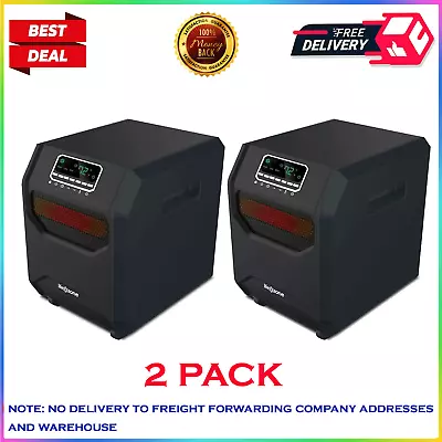 2PK Lifesmart 4Element Quartz Infrared Portable Large Room Electric Space Heater • $168.80