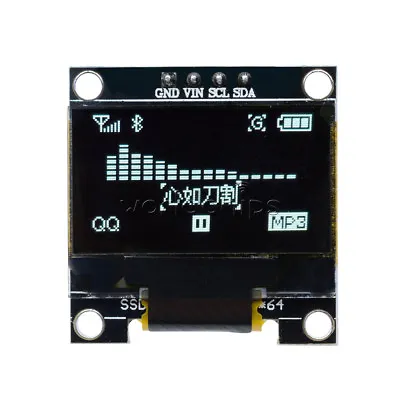 0.96  White I2C IIC SPI Serial 128X64 OLED LCD LED Display Module For Arduino • $2.59