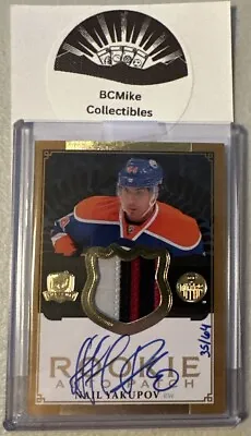 2013-14 The Cup Gold Patches/Auto /64 Nail Yakupov #186 RPA Rookie Patch Auto RC • $239.99