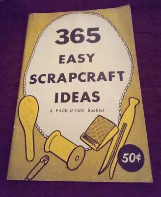 1959 Vintage Paper Ephemera / 365 Easy Scrapcraft Ideas / A Pack-O-Fun Booklet • $8