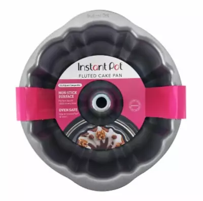 Instant Pot Fluted Cake Pan Bundt 6 Or 8 Qt W/ Recipes - Also Works In Air Fryer • $13.99