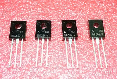 10PAIR=20PCS   2SB631K  2SD600K  B631K D600K B631K-Y D600K-Y TO-126  Transistors • $3.50