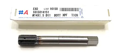 OSG M14 X 1.5mm Cobalt Thread Forming Tap D11 TiCN Coating Bottoming 1615014151 • $61.99