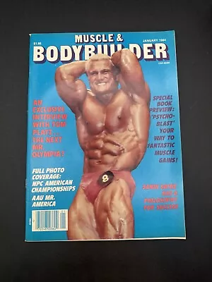 RARE Vintage Muscle & Bodybuilder Magazine TOM PLATZ JANUARY 1954 • £28.14