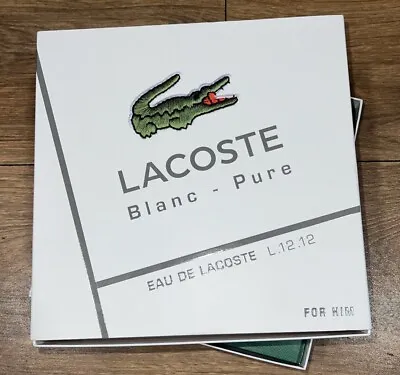 Lacoste L.12.12 BLANC PURE Gift Set 50ml EDT Spray + 75ml D/Stick • £65