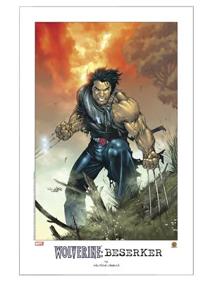 Wolverine Berserker Lithograph By Artist Salvador Larocca From 2004 X-Men Marvel • $9.99