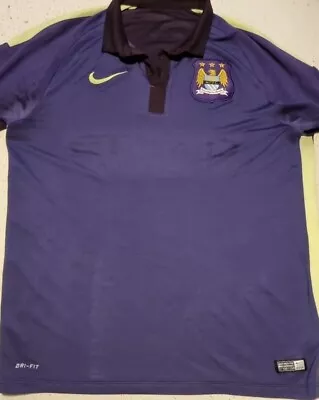 Manchester City 2014/15 Nike 3rd Football Shirt - Size Large 22  P2P - **Read** • $11.18