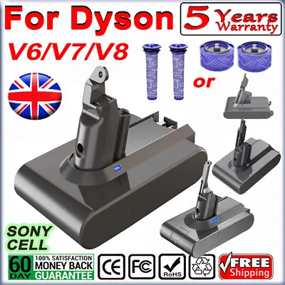 21.6V 8000mAh For Dyson V6 /V7/V8 Battery Absolute Animal Fluffy Cordless Vacuum • £36.99