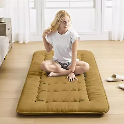 Futon Mattress Japanese Floor - High Support Foam Tw  Yellow  • $129.17