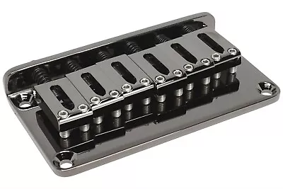 GOTOH GTC101 String Through Fixed Guitar Bridge W/ Brass Saddles - Cosmo Black • $59