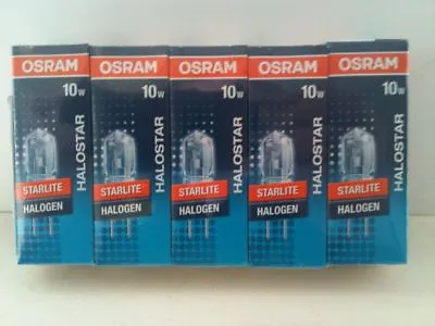 10 Brand New Osram G4  Halostar Starlite 10 Or 20W Halogen Bulb • £4.99