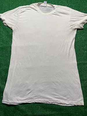 Vtg 80s 90s Towncraft Blank White T=Shirt Sz XL Tall Soft Thin Single Stitch • $10