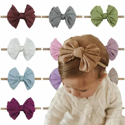 $3.62 • Buy Cute Kids Girls Baby Headband Bow Hair Band Accessories Headwear Elastic