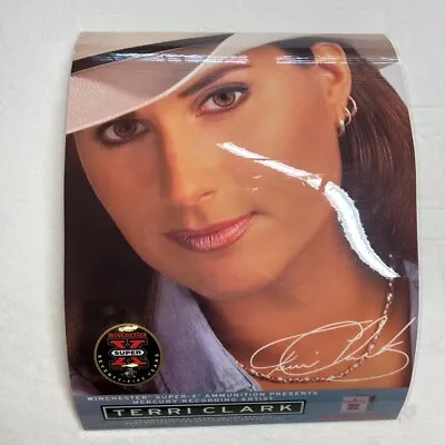 Vintage 1997 NOS Winchester SUPER-X Shotgun Shells Terri Clark Poster 16  X 22  • $15