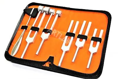 6 Tuning Fork Set Medical Surgical Chiropractic Physical Diagnostic Instruments • $16.55