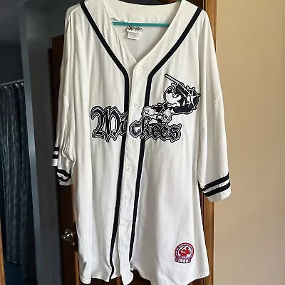 Vintage Walt Disney World Mickey Mouse Mickees Baseball Jersey Men Size XXL • $45