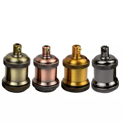 £5.69 • Buy E27 Vintage Industrial Light Bulb Lamp Holder Antique Retro Edison Fitting UK