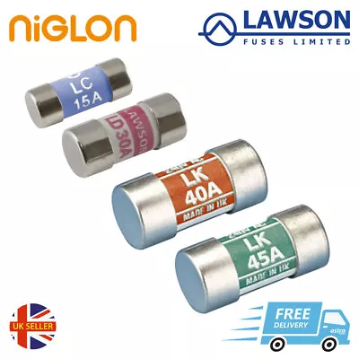 Consumer Unit Cartridge Fuse 15A 30A 40A 45A Amp Fuses BS1361 Lawson Shower • £2.98