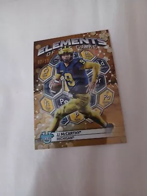 2023 Bowman Chrome Best JJ McCarthy Elements Of The Game Gold 2/50 Michigan • $59.99