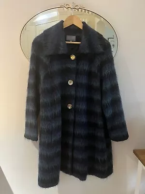 £49.99 • Buy Sahara London Teal/navy A-line Swing Coat Size Medium