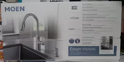 Moen Edwyn Pulldown Kitchen Faucet In Spot Resist Stainless Finish 87028SRS NEW • $99.99