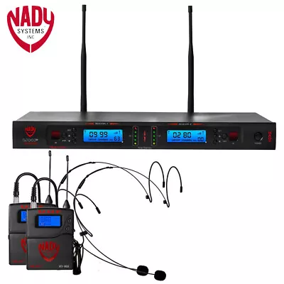 NEW Nady 2W-1KU HM-10 Dual True Diversity 1000-Channel Pro UHF Wireless System • $439.99