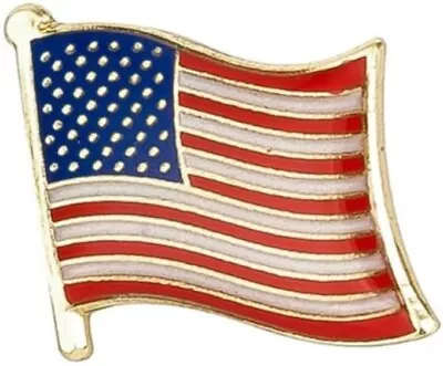 United States Of America USA National Flag Metal Enamel Pin Badge Lapel • £3.49