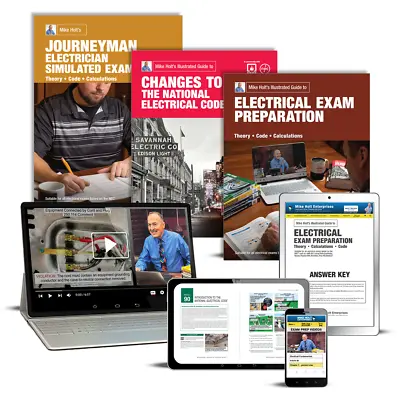 Electrical Exam Prep Course Journeyman Intermediate 2023 NEC -- Mike Holt • $645