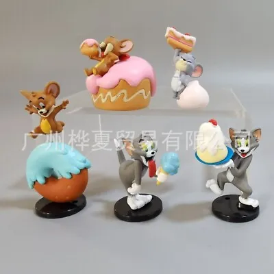 Tom And Jerry 5Pcs Model Ornament Toy Figure Micro Scene Ornament • $29.69