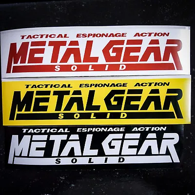 [8.5  X 2 ]  [Vinyl Bumper Sticker] - Metal Gear Solid Logo - Playstation 1 PS1 • $6.95