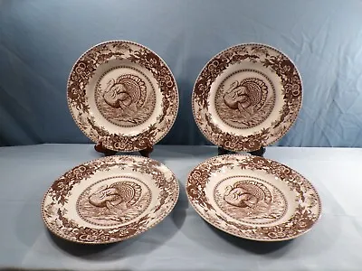 Set Of 4 Spode Celebration Dinner Plates - Turkey Design - 10 1/2  Wide • $99.99