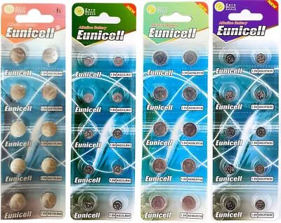 20 X Eunicell Coin Button Battery 1.5V Alkaline Cell Batteries 20x 20pcs Watch • $4.30