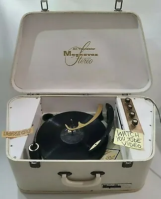 All Transistor MAGNAVOX Stereo Portable Luggage Record Player Micromatic England • $140