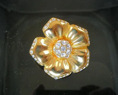 Nolan Miller Crystal Flower Pin • $23.99