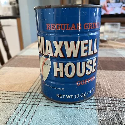 Vintage Maxwell House | Coffee Can | 1 Lb | Regular Grind | Empty | No UPC • $8