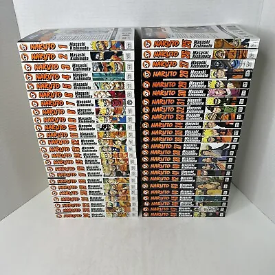 Naruto English Manga Paperback Volumes #1-48 Set Viz Media By Masashi Kishimoto • $277.18