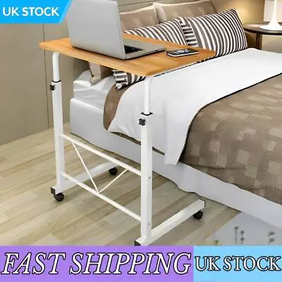 Portable Adjustable Laptop Table Sofa Bed Tray Computer Notebook Desk Trolley • £18.39