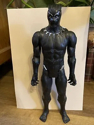 BLACK PANTHER ENDGAME Toy Action Figure-Marvel Avengers Titan Hero 12 Inch. • £8.50