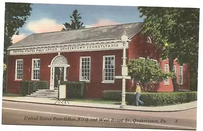 Postcard United States Post Office Quakertown PA  • $20.06