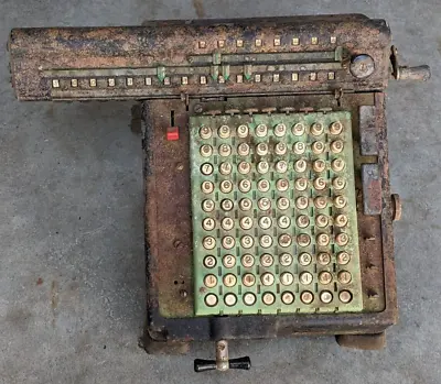 Vintage Monroe Green Mechanical Calculator • $33.39