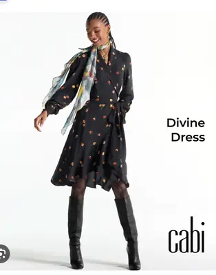 Cabi New NWT Divine Dress #4391 Black Multi Pattern Sizes XS - XXL Was $158 • $118.50