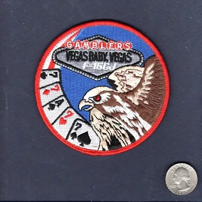 Original 77th FS GAMBLERS Vegas Baby USAF F-16 FALCON Fighter Squadron Patch + V • $9.99