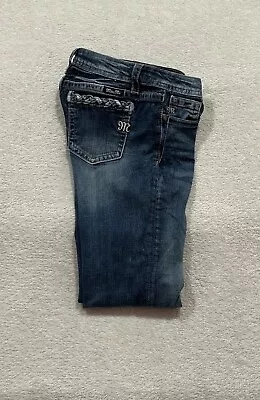 Miss Me Jeans Womens  Size. 14 Embellished  Skinny Dark • $28