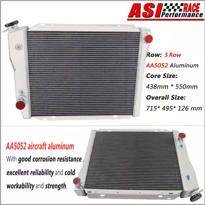 3 Row Radiator Fits 1972-84 Ford Falcon Xa Xb Xc Xd Fairmont 302 351 V8 At/mt • $209